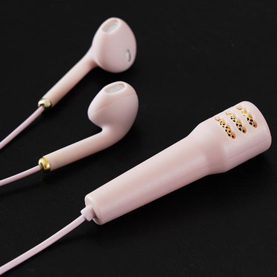 Wired Earbuds Practical Super Sound Quality 1.2m 3.5mm Mini Stylish In-ear Earphones with Microphone for Karaoke
