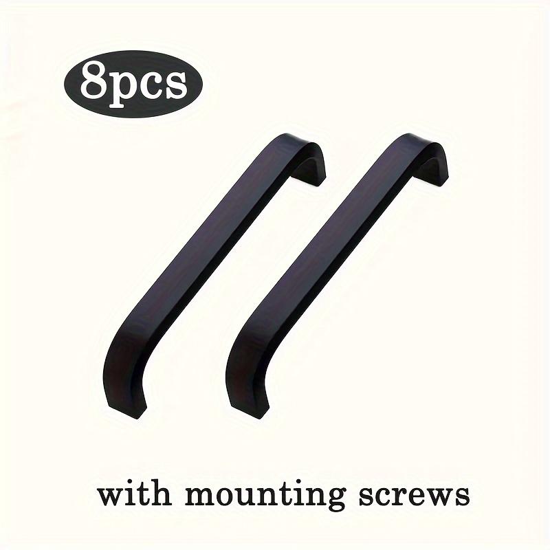 8pcs Cabinet Pulls Drawer Pulls, Aluminum Kitchen Cabinet Pulls, Modern Kitchen and Bathroom Cabinet Hardware Cabinet with Mounting Screws