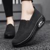 Women Slip on Walking Shoes Air Cushion Sneakers Pink Grey Black Blue Elevator Platform Orthopedic Socks Shoes Plus Size