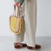 Raw wool knitting kit ruffle bag #16-5 3-color