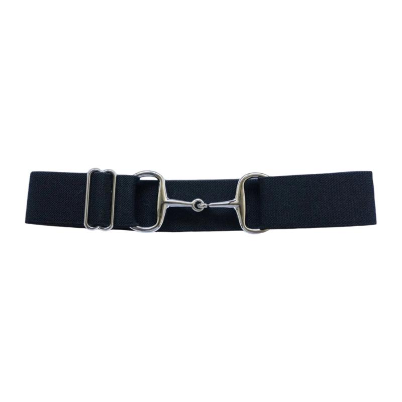 Adjustable Elastic Equestrian Belt Waistband 105cm Long Waist Cincher with Metal Clasp for Enthusiasts
