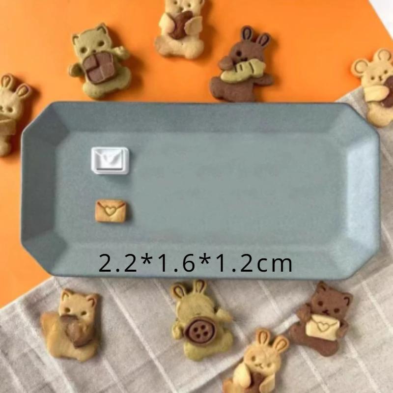 Easter Mini Bunny Cookie Cutter Mold Fondant Cartoon Animal Shape Stamp Cookie Cutting Mould Cake Decoration Kitchen Accessories