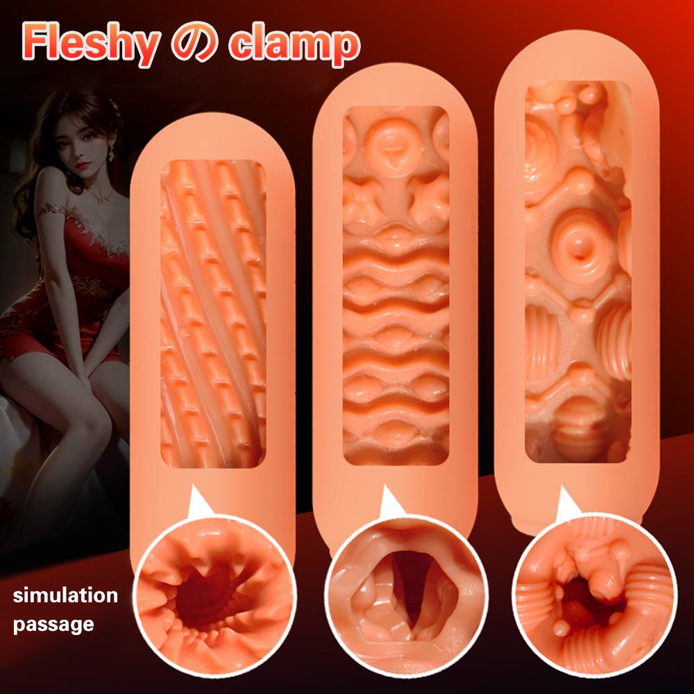 Soft Protable Vagina Pussy Silicone Male Masturbator Erotic Toy for Adult Masturbation Penis Endurance Exercise Sex Toys for Men