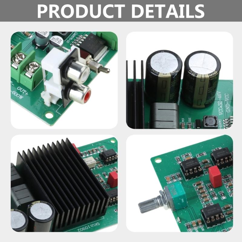 TPA3255 Mono 600W Hochleistungs-Verstärkerplatine Subwoofer Vollfrequenz Umschaltbar Klasse D Digitale Leistungs-Verstärkerplatine