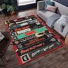 VIKAMA Classic Retro Horror VHS Tape Area Rug, Distressed and Machine-Washable Floor Mat, Living Room Rug, Home Decor