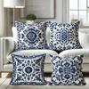 Bohemian Blue And White Floral Pillowcasesuitable For Sofa Car Bedroom Decorative Cushion Cover Pillow Cover