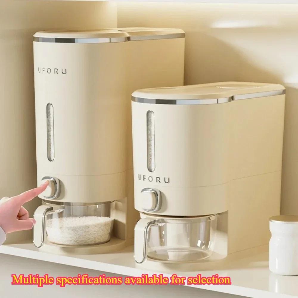 Kitchen Insect Proof Rice Bucket Moisture Proof Rice Jar Large Capacity Food Storage Bucket Pressure Type Simple Rice Container