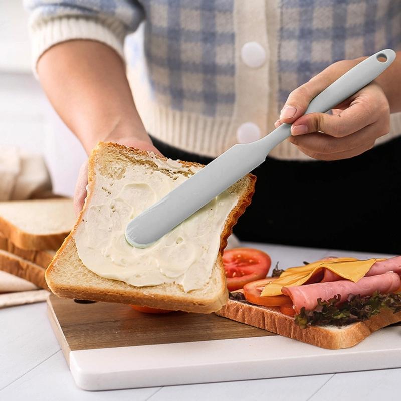 Silicone Spatula Heat Resistant Cake Cream Butter Spatulas Mixing Batter Scraper Non-Stick Flexible Baking Cooking Tools