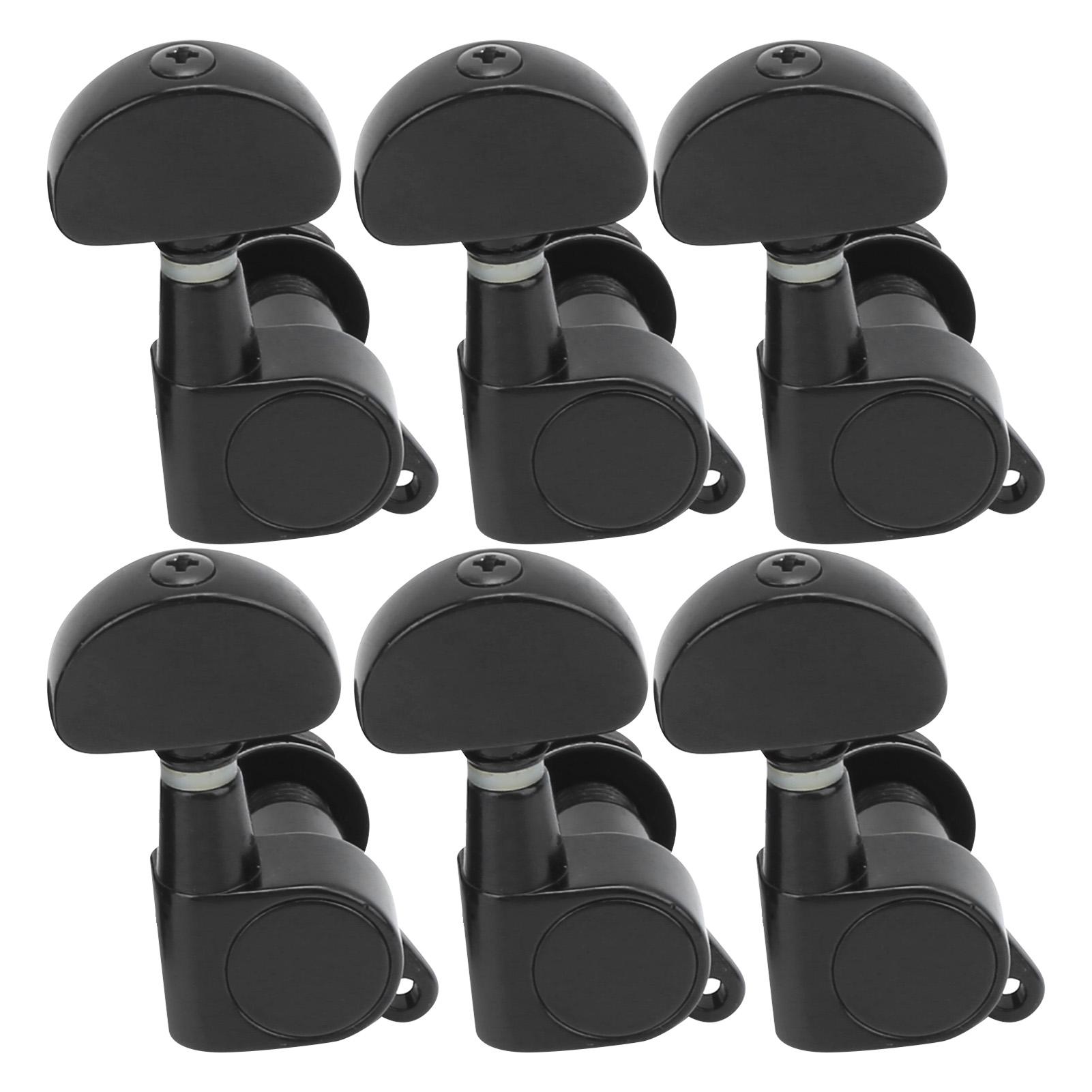 

Гитарный колок для настройки струн металлический герметичный тюнер ключ машинка головка набор комплект для акустической электрогитары черный чёрный