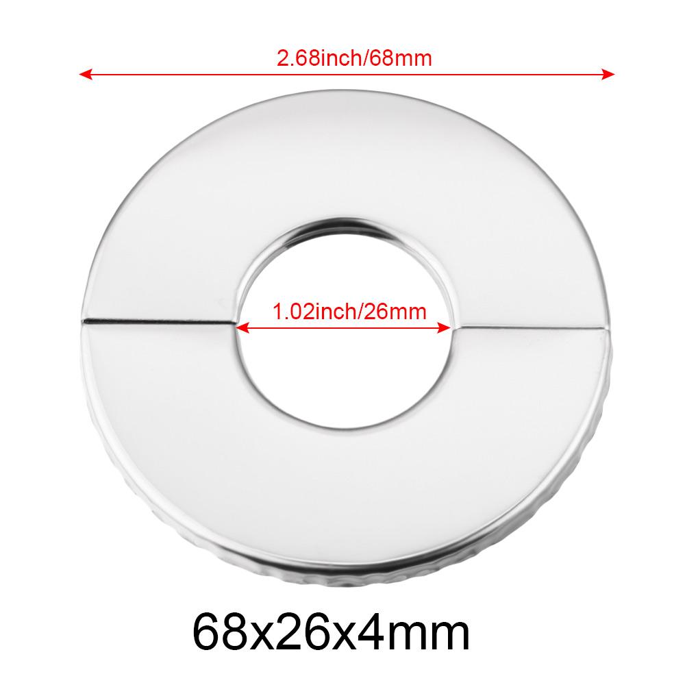 1PC Self-Adhesive Stainless Steel Faucet Decorative Cover Shower Chrome Finish Water Pipe Wall Covers Bathroom Accessories