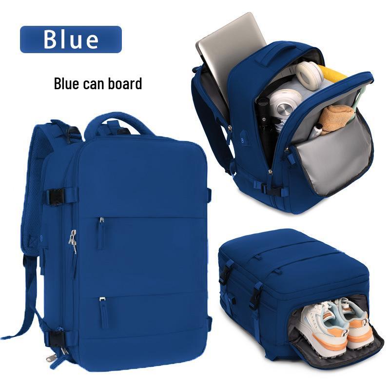 Unisex Travel Backpack: Large Capacity, Wet/Dry Separation, Laptop Compartment