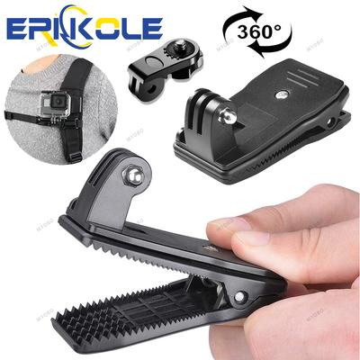 Backpack Strap Clip for Insta360 X4 Hat Belt Clamp Mount Holder for Gopro Hero Insta 360 VLOG/POV Osmo Action Camera Accessories
