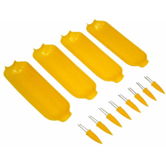 1 Set Maisgabel-Set mit Tablett, tragbar, praktisch, Kochutensilien, genießen Sie köstliche Maiskolben, Heimbedarf