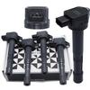 JAZZBACK Ignition Coil Set of 4 for Honda Step Compatible with and and Compatible for [Mechanic Recommended] Heavy-Duty 3-Pin 30520-PNC-004, Edix,