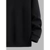 Men'S Black Crewneck Sweatshirt With Spider Print, Casual Style.