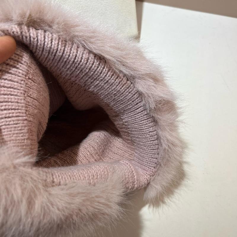 Korean Autumn Winter Ear Plush Women Hats Fur Hairy Streetwear Warm Cap Outdoors Fashion Girl Sweet Hat Gifts