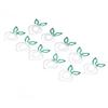 100 Pcs Shaped Paper Clips 2 Color Metal Material Light Portable Electroplating Process Easy