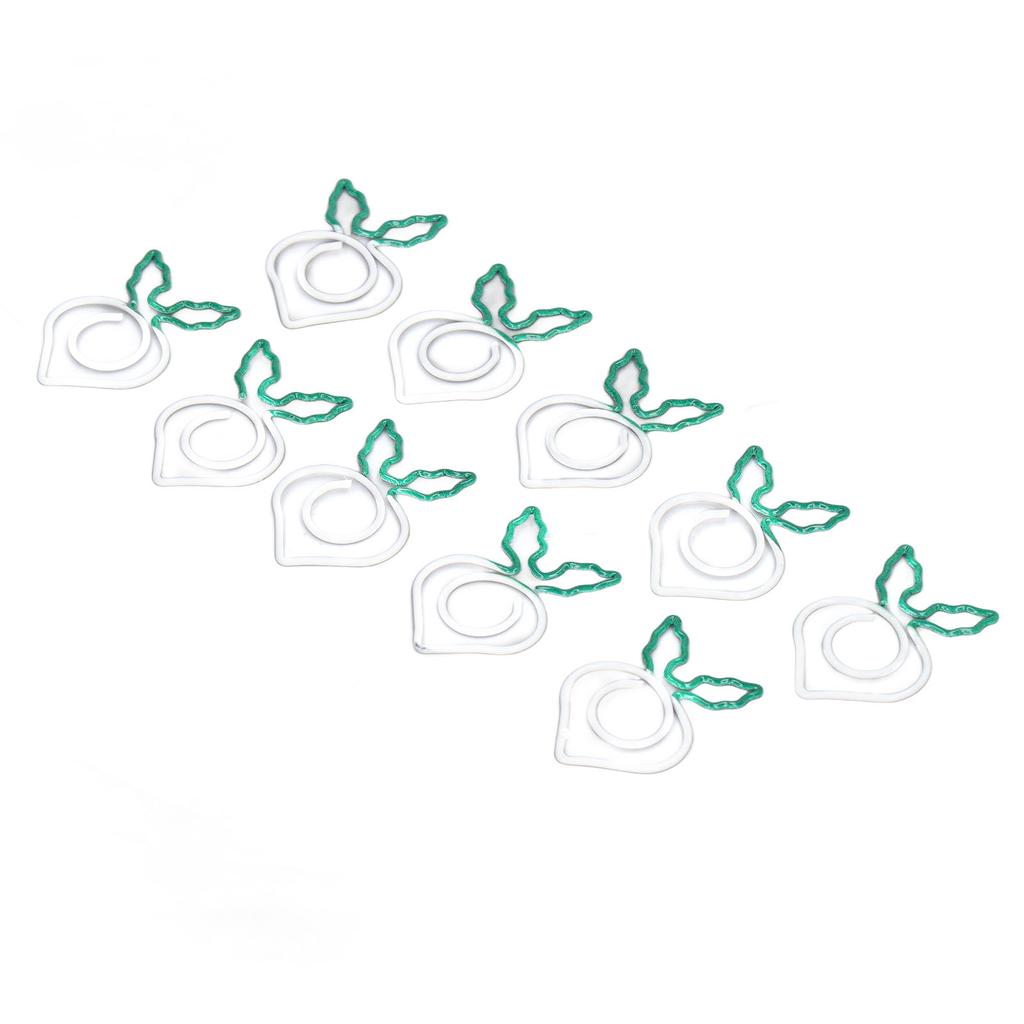 100 Pcs Shaped Paper Clips 2 Color Metal Material Light Portable Electroplating Process Easy