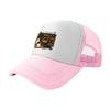 Library Cats Bookshelf Design Mesh Baseball Cap Breathable Trucker Hat for Cat Lovers Reading Theme Fashion Accessory