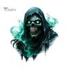 Spooky Wall Stickers Halloween Theme Sticker, Horror Skull Decal, Waterproof Self-adhesive Decor Art, for Home Living Room Bedroom And Party Ornaments