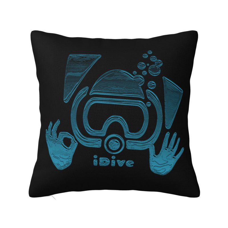 Born To Dive Throw Pillow Case Cm Decor Home Diver Scuba Diving Cushion Cover Polyester Pillowcase Doublesided Printing