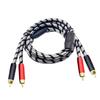 Premium 2RCA Male To Male Audios Cable Braide Design Wide Compatibility with Tvs Receiver Amplifier 2RCA To 2RCA Cable