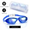 High-Definition Electroplated Silicone Adult Racing Goggles - Professional Anti-Fog Waterproof Swim Goggles