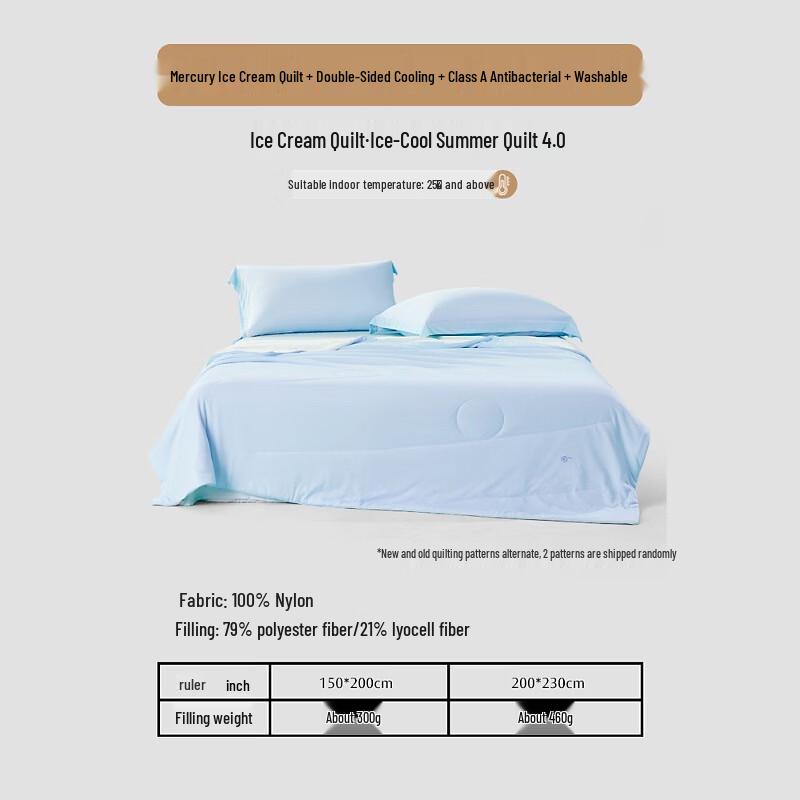 Mercury Home Textiles Cooling Ice Cream Summer Quilt