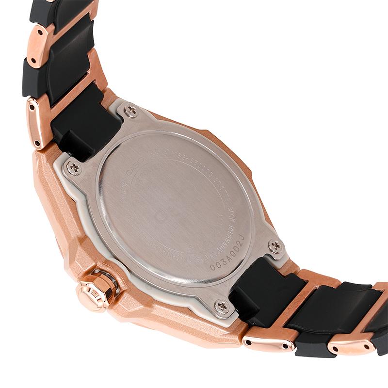 Casio BABY-G Thin and Simple Octagonal Design Black Gold Strap Shockproof 100 Meters Waterproof Quartz Movement Japanese and MSG-S500CG-1APR-person