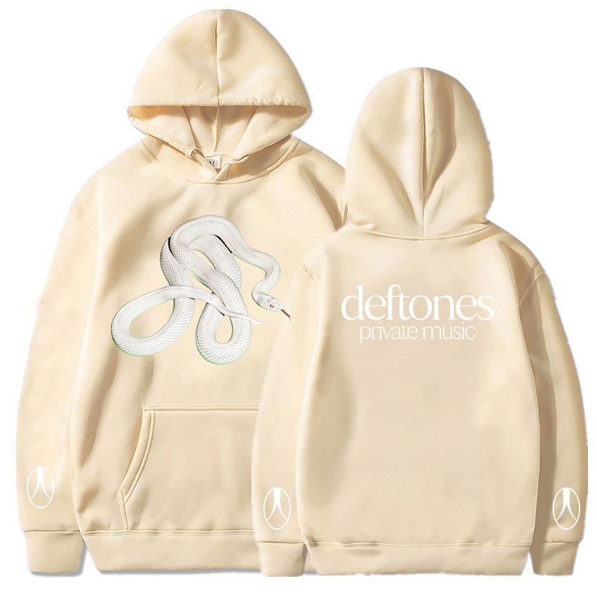 Private Music Snake Hoodie Band Deftones Graphic Sweatshirts Autumn Fleece Casual Male Pullovers Long Sleeve Unisex Streetwear