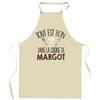Kitchen Apron - Planetee - 'Everything Is Good In MARGOT's Kitchen' Pattern - Cotton - Printed In France