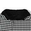 Delsol 7907 Houndstooth Print Ponte Long Sleeve 2025 Golf Plus 4L Set, Black, Stretch, Fall/Winter Women's Wear, Half-Zip, Sizes, Black, M, L, LL, 3L,