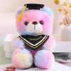 Doctor's Clothing Teddy Bear Doll Plush Toy Small Sitting Bear Doll Stuffed Animals Boys Girls Students Graduation Gifts Kids