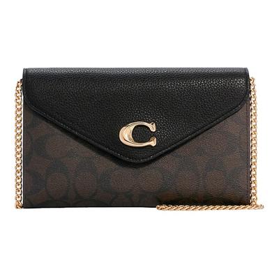 Coach Mini Jamie Kamera Tasche Signature Canvas Braun Schwarz Goldene Hardware C7301-IMAA8