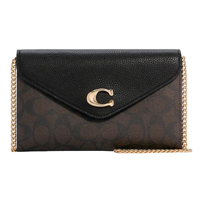 Coach Mini Jamie Camera Bag Signature Canvas Brown Black Gold Hardware C7301-IMAA8