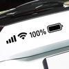 WIFI Signal & Battery Level Car Decal - Funny Windshield Phone Decoration