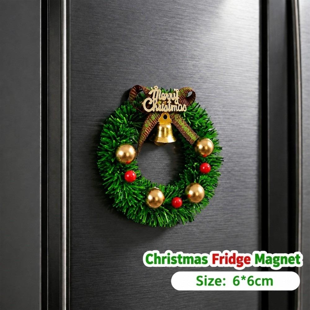 Christmas Theme Fridge Magnet 3D Relief 3D Refrigerator Stickers Refrigerator Magnet  Kitchen Decor