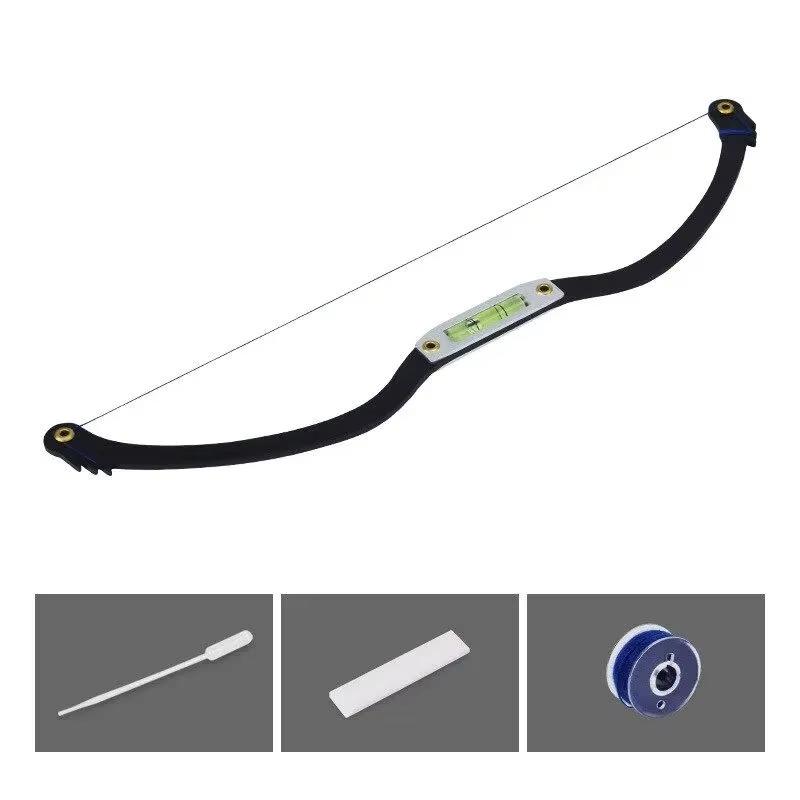 

Линейка для татуажа бровей Профессиональный инструмент Линейка маркера для микроблейдинга Линейка для бровей Наклейка Симметричная татуировка бровей 24X8X2CM чёрный