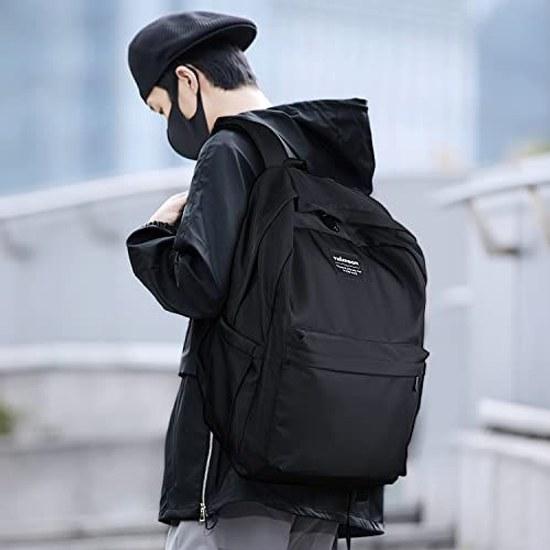 Vulmoon Backpack Mens Stylish Casual School Lightweight Large Capacity Waterproof 15.6 Inch Town Disaster Preparedness Unisex
