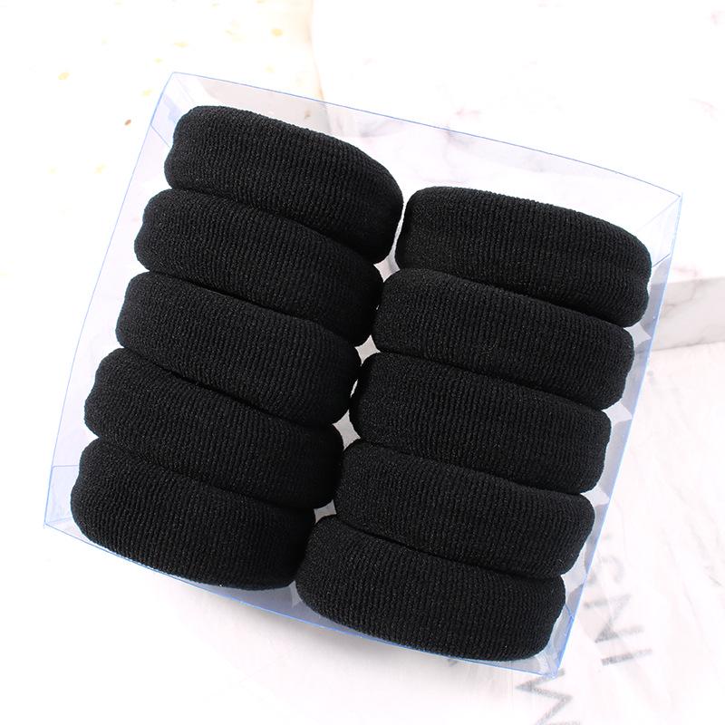 Thick Wide Elastic Hair Tie for High Ponytails and Updos - Seamless, High Elasticity Hair Ring