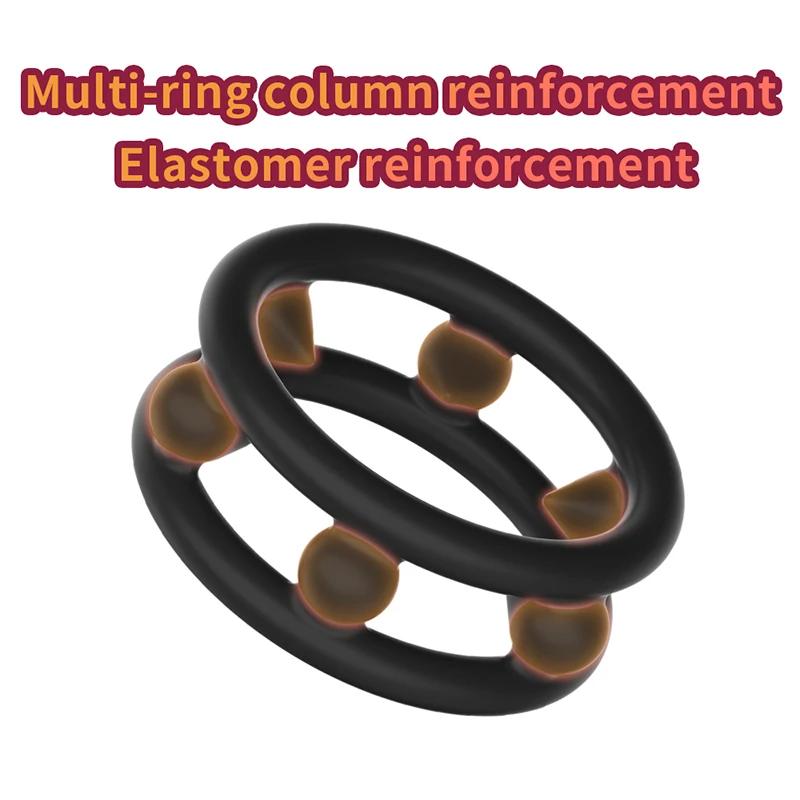 Penisring aus Silikon, Samensperrring, verzögerte Ejakulation, hohe Elastizität, lang anhaltender Penisring, Sexspielzeug für Männer, Paare, Erwachsene ab 18 Jahren