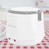 1.6L Mini Portable Electric Rice Cooker Rice Cooking Tool for 12V Car Use White