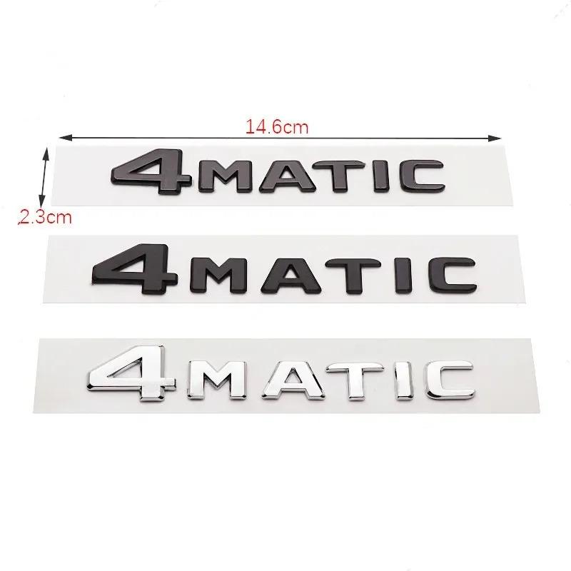 3D ABS Car Rear Trunk 4MATIC Logo Letters Emblem Badge Stickers For Mercedes Benz W246 W204 W205 W212 W213 R350 GLA GLC GLK W447