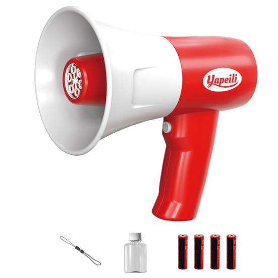 

Машина для выдувания мыльных пузырей со светодиодной подсветкой и музыкой, записываемая игрушка для мыльных пузырей, красочный пеногенератор, уличный аппарат для выдувания мыльных пузырей для детей красный