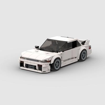 MOC Classical Car City Super Race Creative Vehicle S13 240sx Model Building Block Racing Christmas Gift Toy