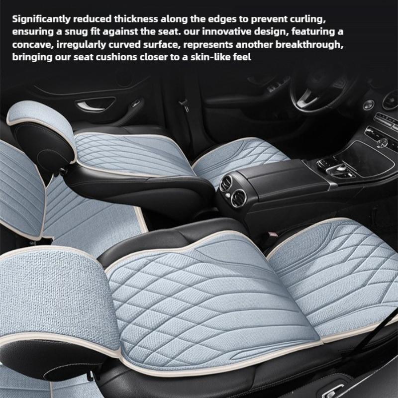 Universal Split-Type Car Seat Cover Four Season Auto Flax Breathable Anti-Slip Covers For Car Seats Cover Protection Seat Covers