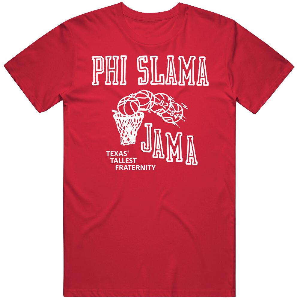 Phi Slama Jama Houston Cougars 1980s College Basketball Vintage Tee Classic Cott S