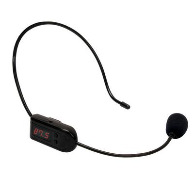 FM Wireless Microphone Headset Megaphone 87 MHz-108MHz Headset Mic Multi-channel Head Mic for Loudspeaker Teaching Meeting Guide