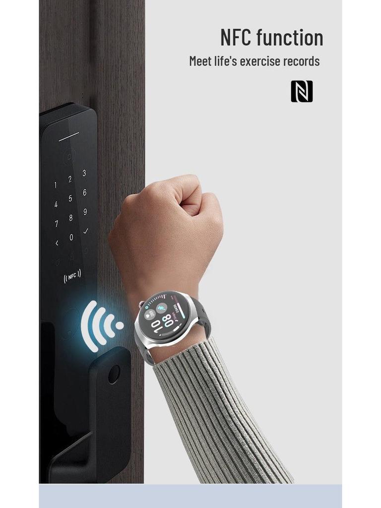 Evergreen Disc Smartwatch: Stylish Bluetooth with Camera, Heart Rate & Running Tracker, Waterproof, Long Battery Life.