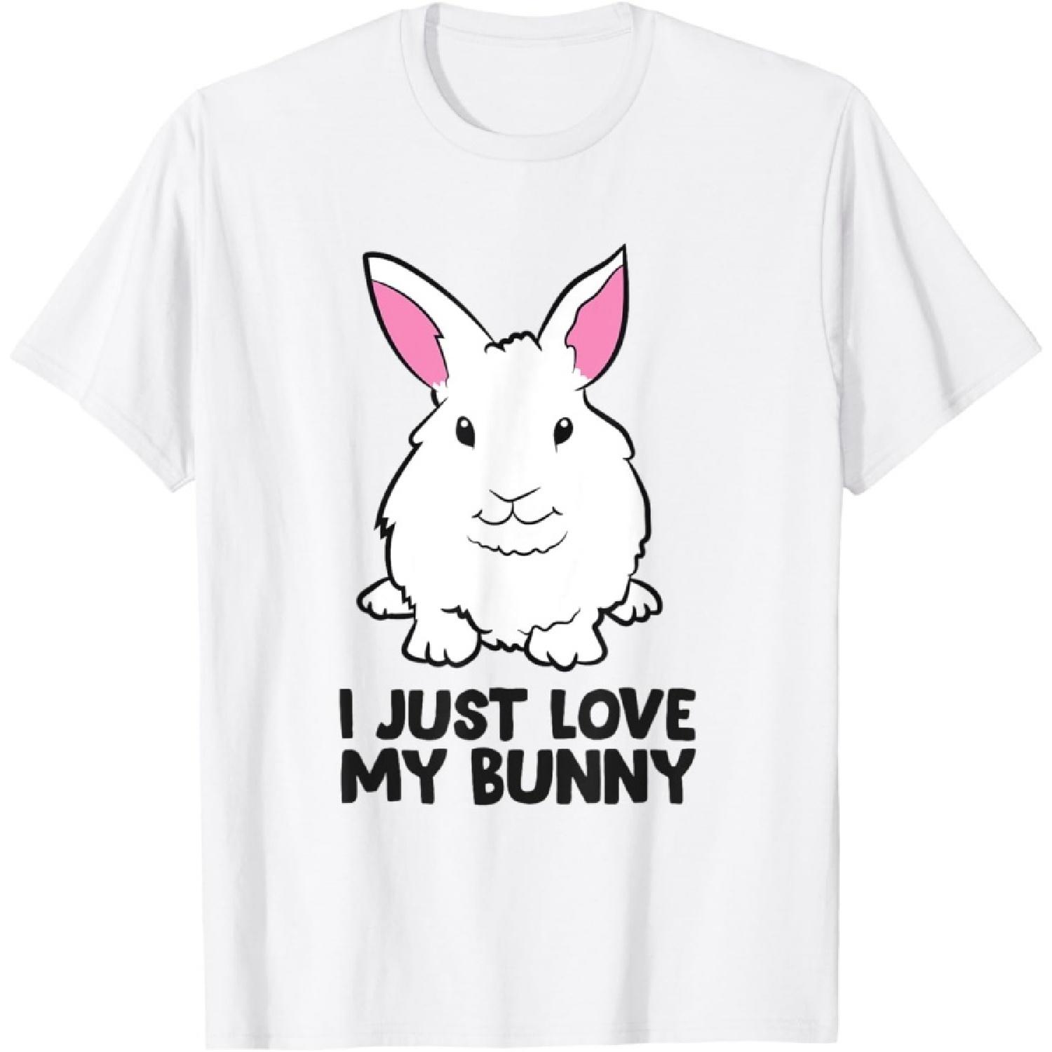 I Just Love My Bunny Cute Bunny Rabbit Owner Love Bunnies T-Shirt XXXXXL белый